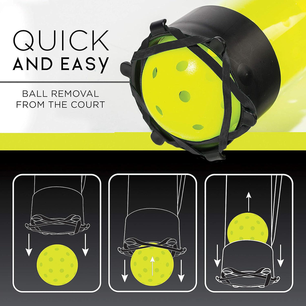 Franklin Pickleball Retrieval Tube Usage