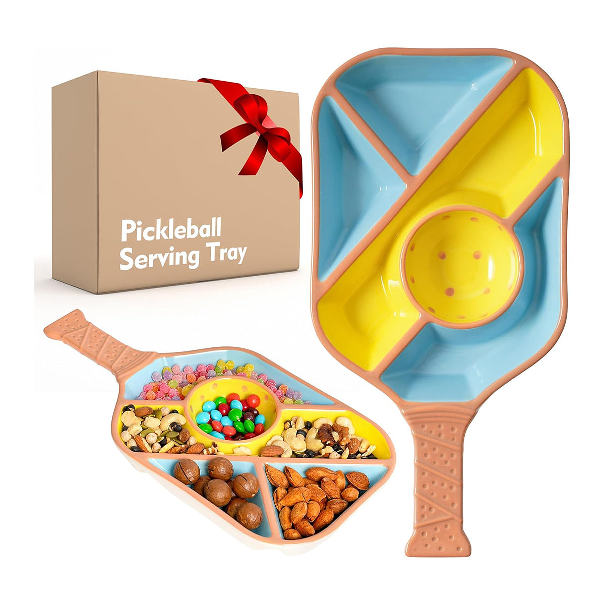 Pickleball Paddle Snack Tray