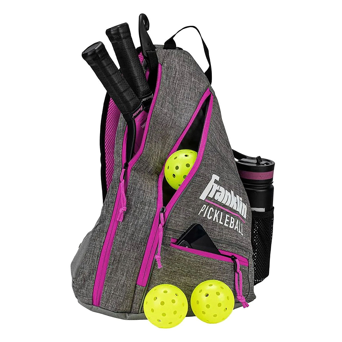 Franklin Sling Bag Optic Grey Pink Loaded
