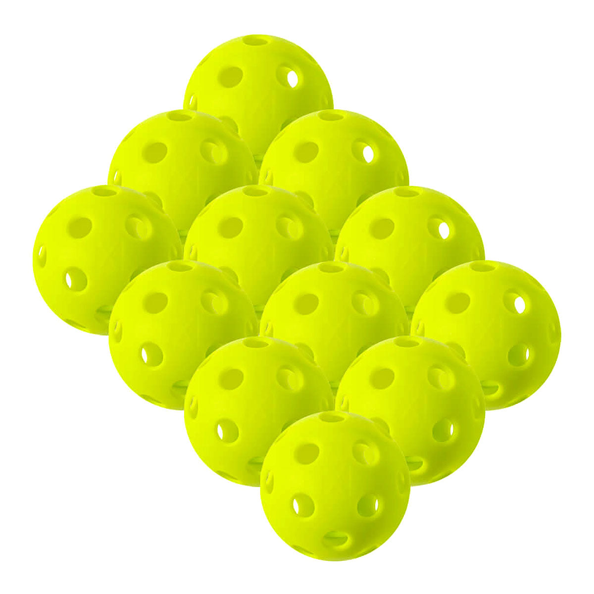 Franklin X-26 Performance Indoor Pickleballs Lime Green 12 Pack