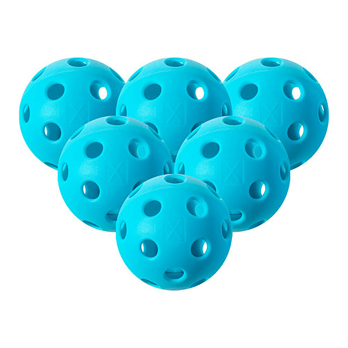 Franklin X-26 Performance Indoor Pickleballs Blue 6 Pack