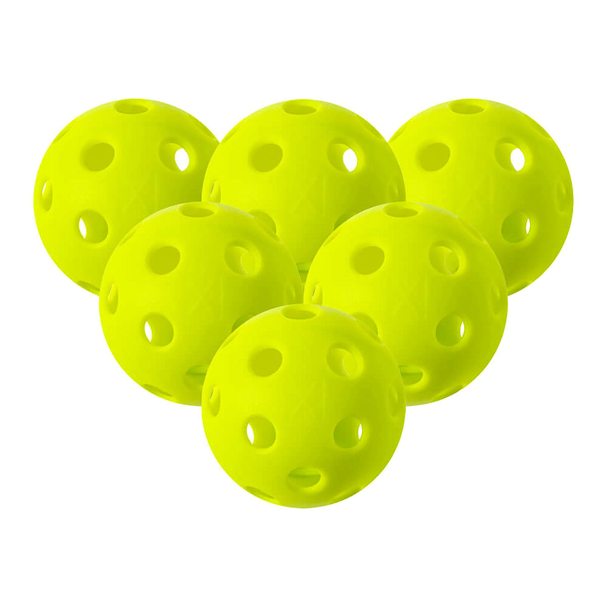 Franklin X-26 Performance Indoor Pickleballs Lime Green 6 Pack