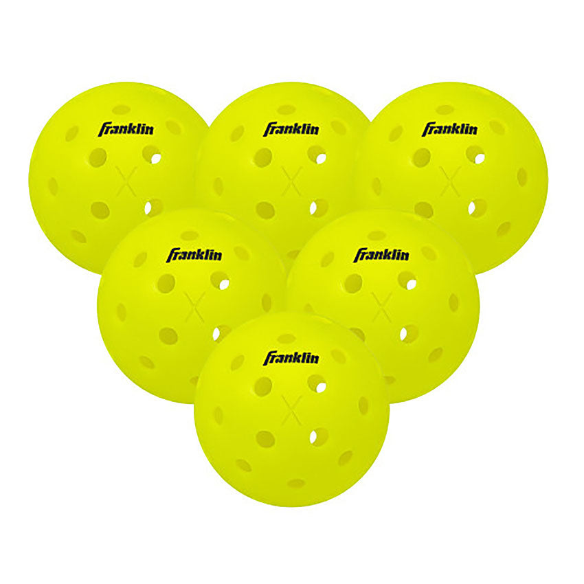 Pickleballs X-40 Outdoor Optic Yellow 6 Pack