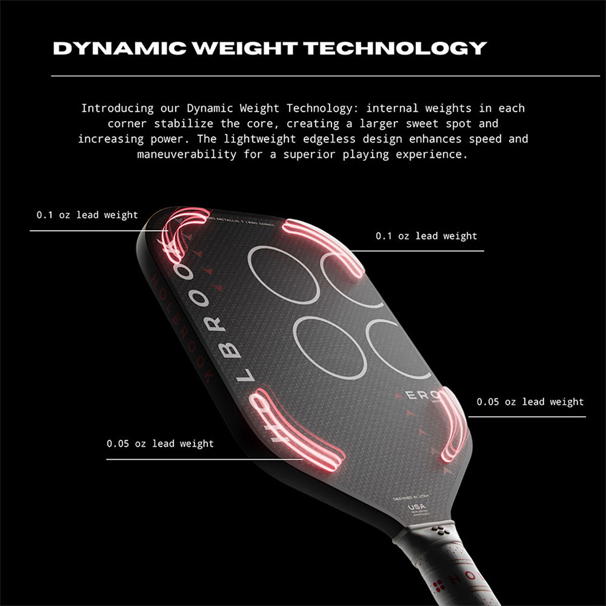 Holbrook Pro Aero Metallic T 16mm Weight Tech