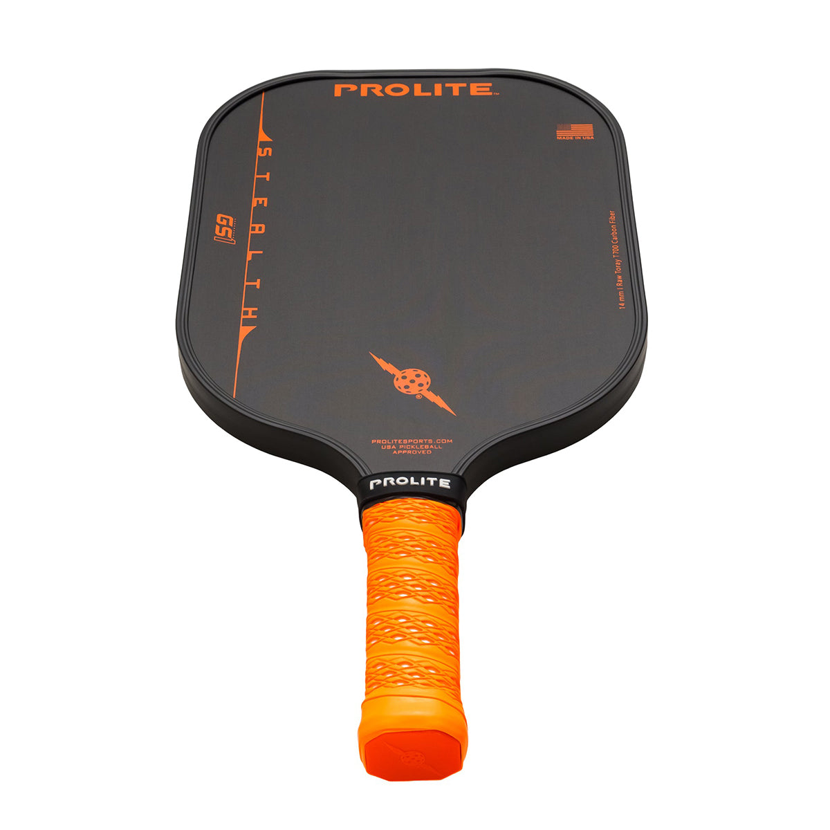 PROLITE Stealth GS1 Pickleball Paddle Orange Bottom View