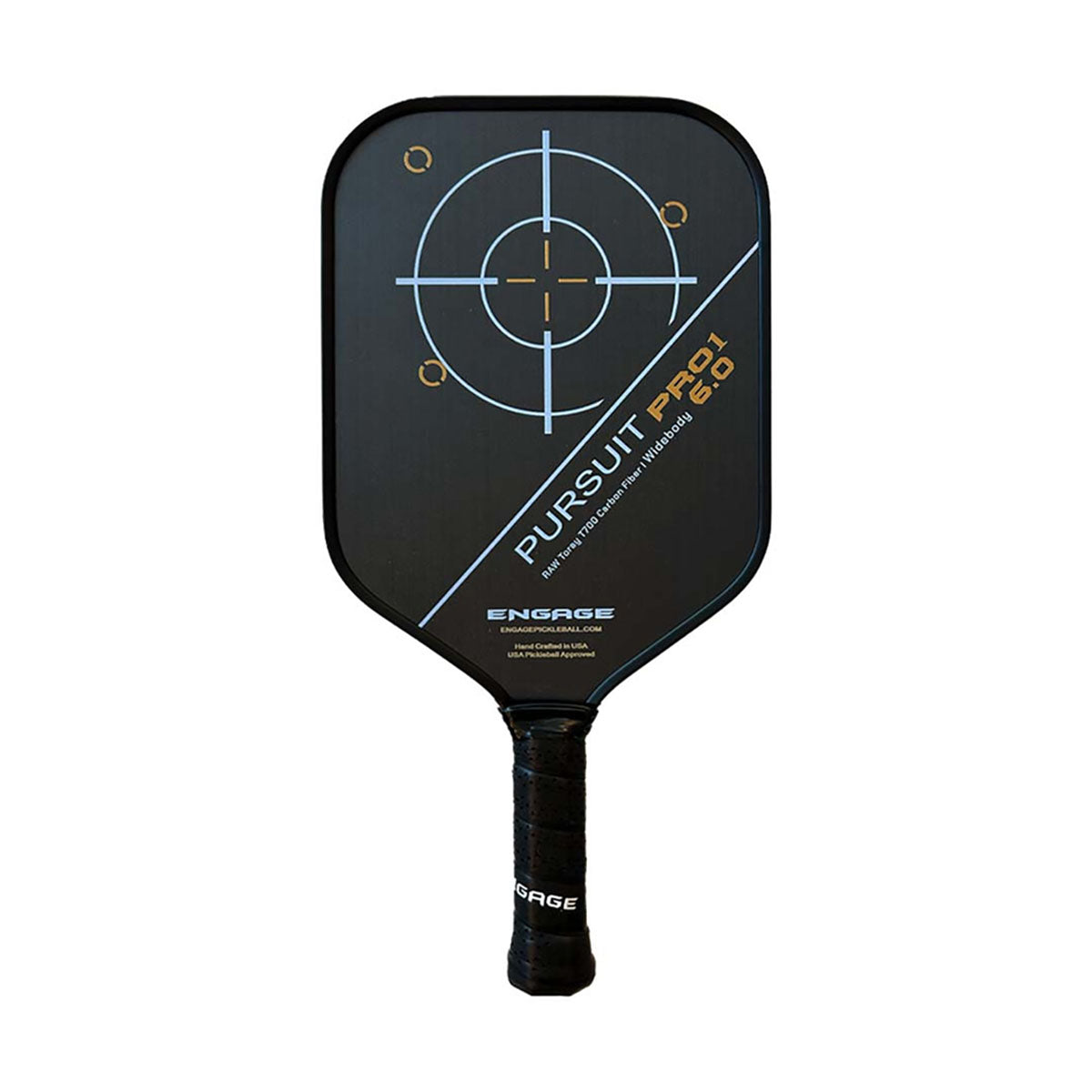 Engage Pursuit Pro1 6.0 Widebody Pickleball Paddle Arctic Gold Main