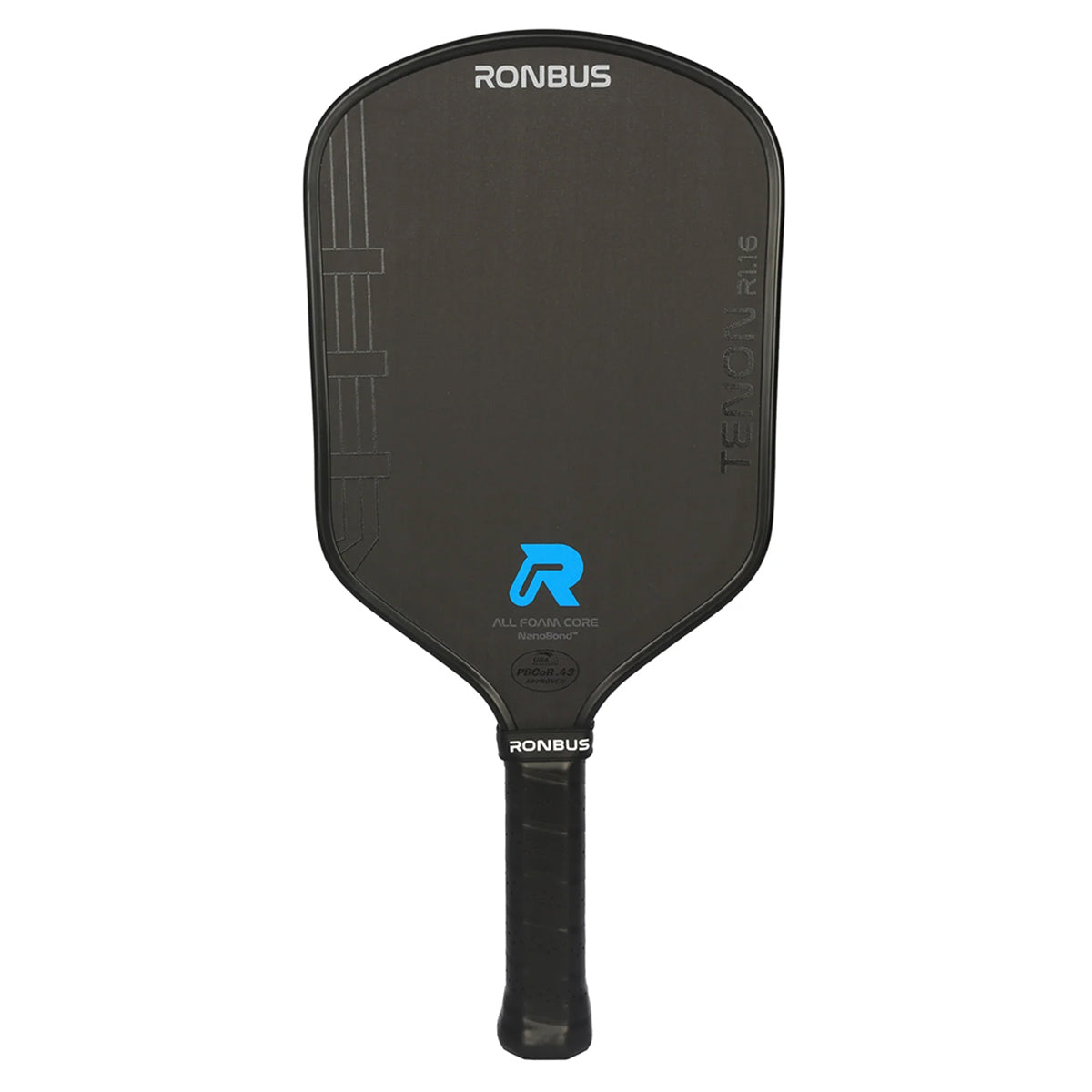 Ronbus Tenon R1.16 Elongated Curved Top Pickleball Paddle Front