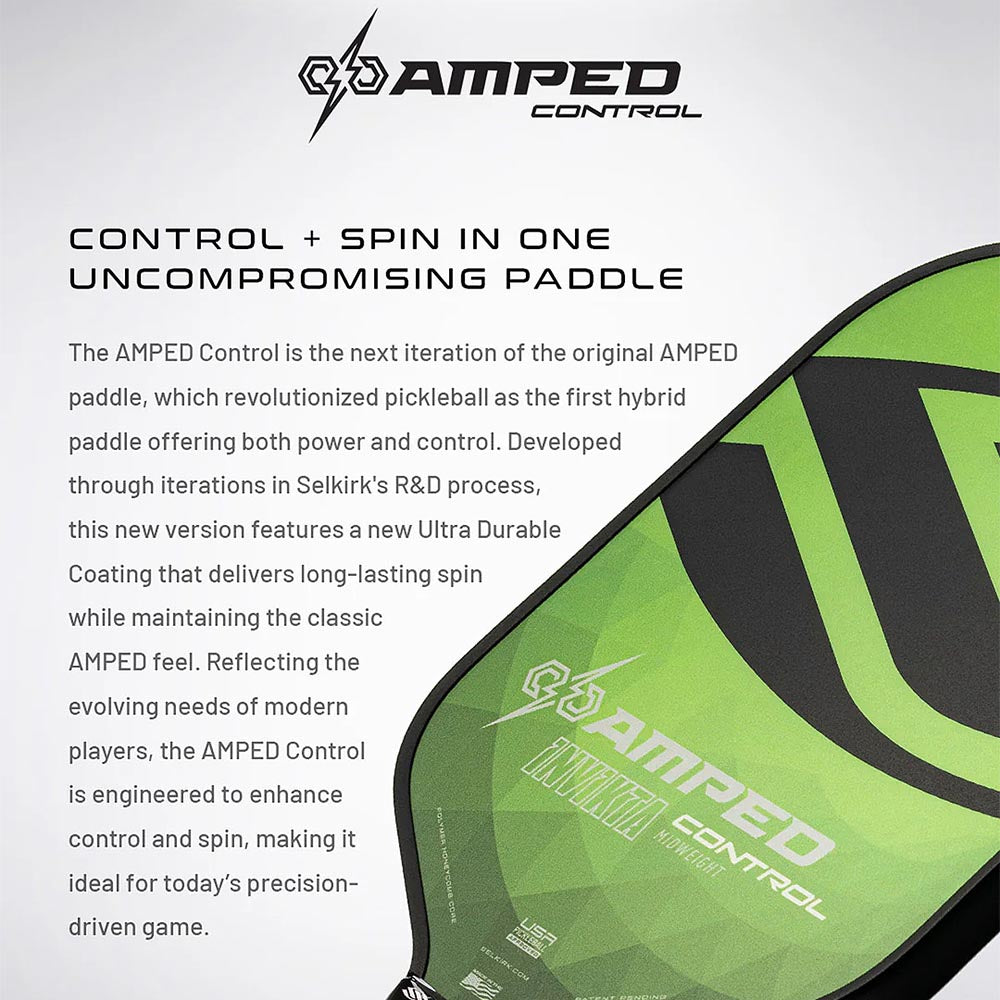 Selkirk Amped Control Epic Pickleball Paddle Features