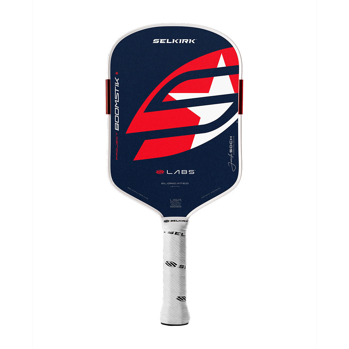 Selkirk LABS Boomstik Elongated Pickleball Paddle Jack Sock Front