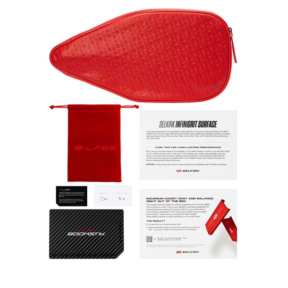 Selkirk Boomstik Elongated Pickleball Paddle Soft Case Accessories