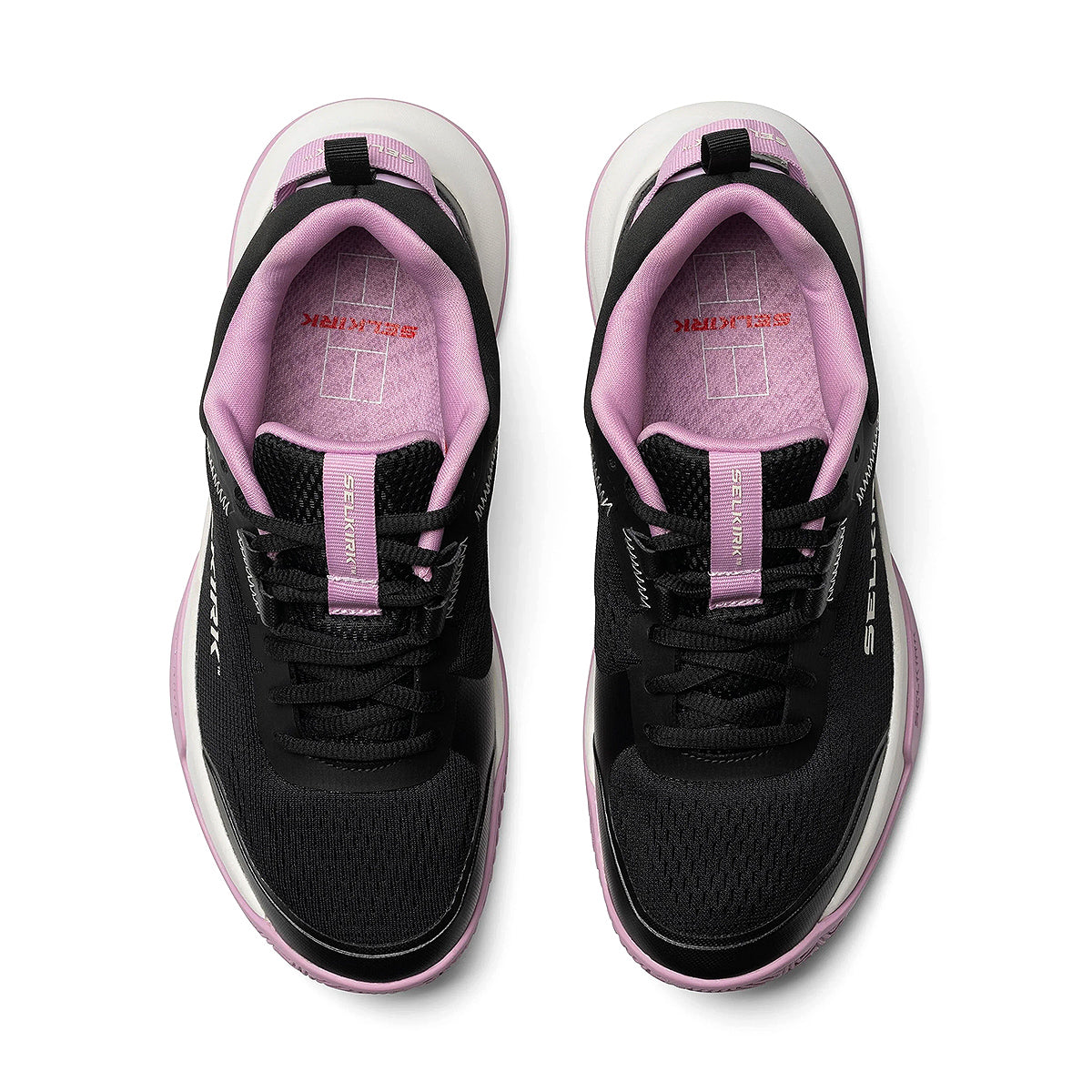 Selkirk CourtStrike Women's Pickleball Shoe Black Winterberry Laces