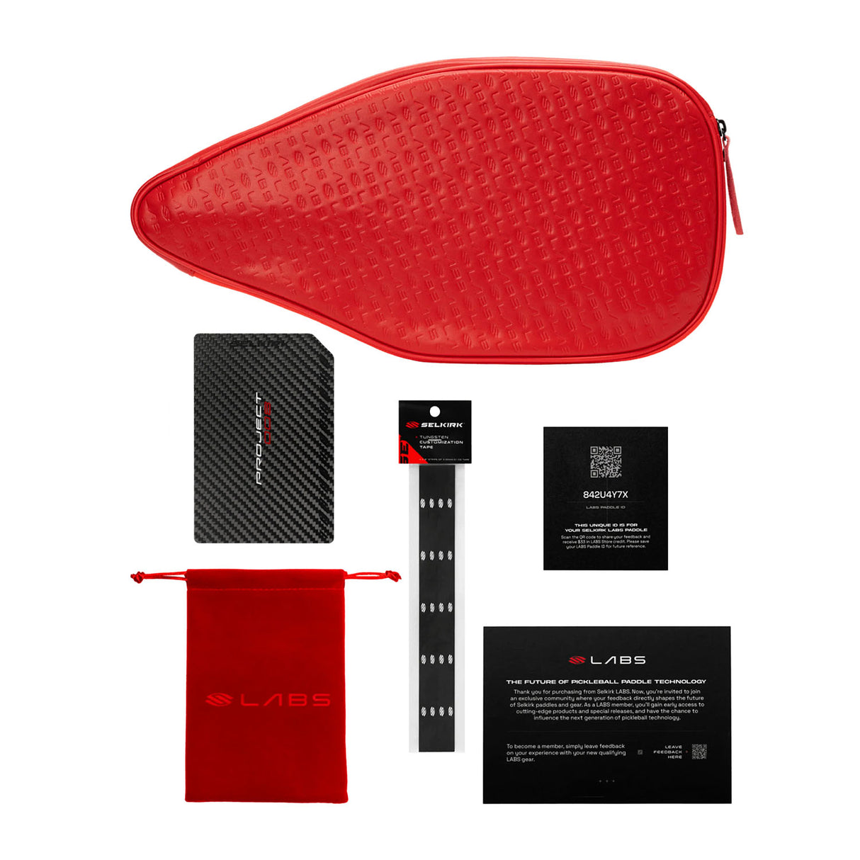 Selkirk LABS Project 008 Tour 13mm Pickleball Paddle - What's included