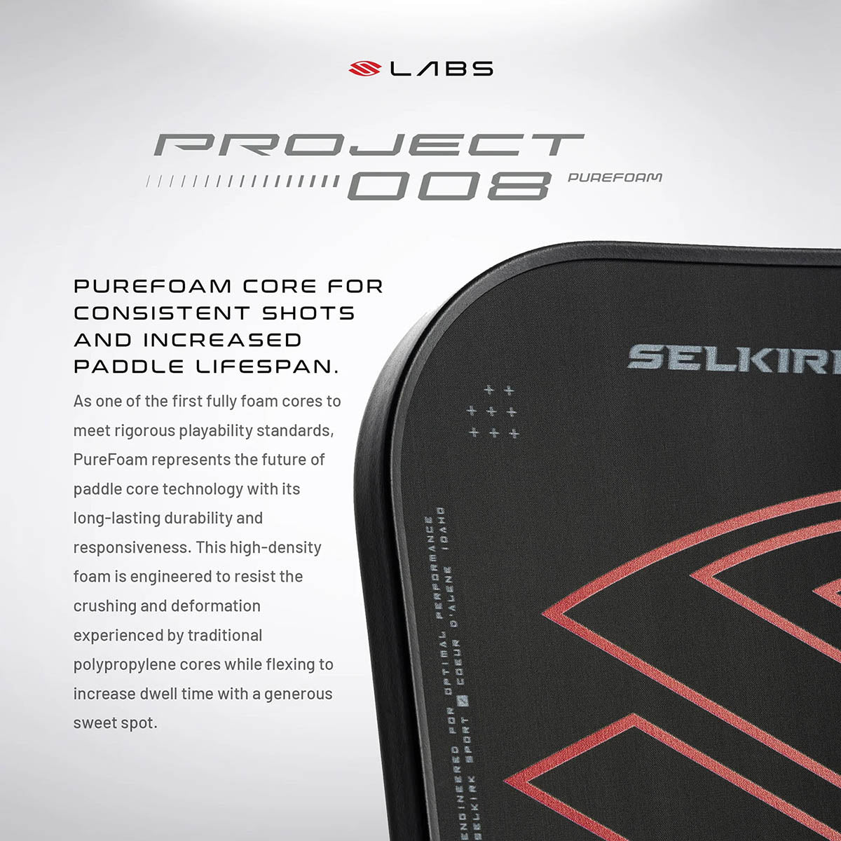 Selkirk LABS Project 008 Epic 13mm Pickleball Paddle - PureFoam Technology