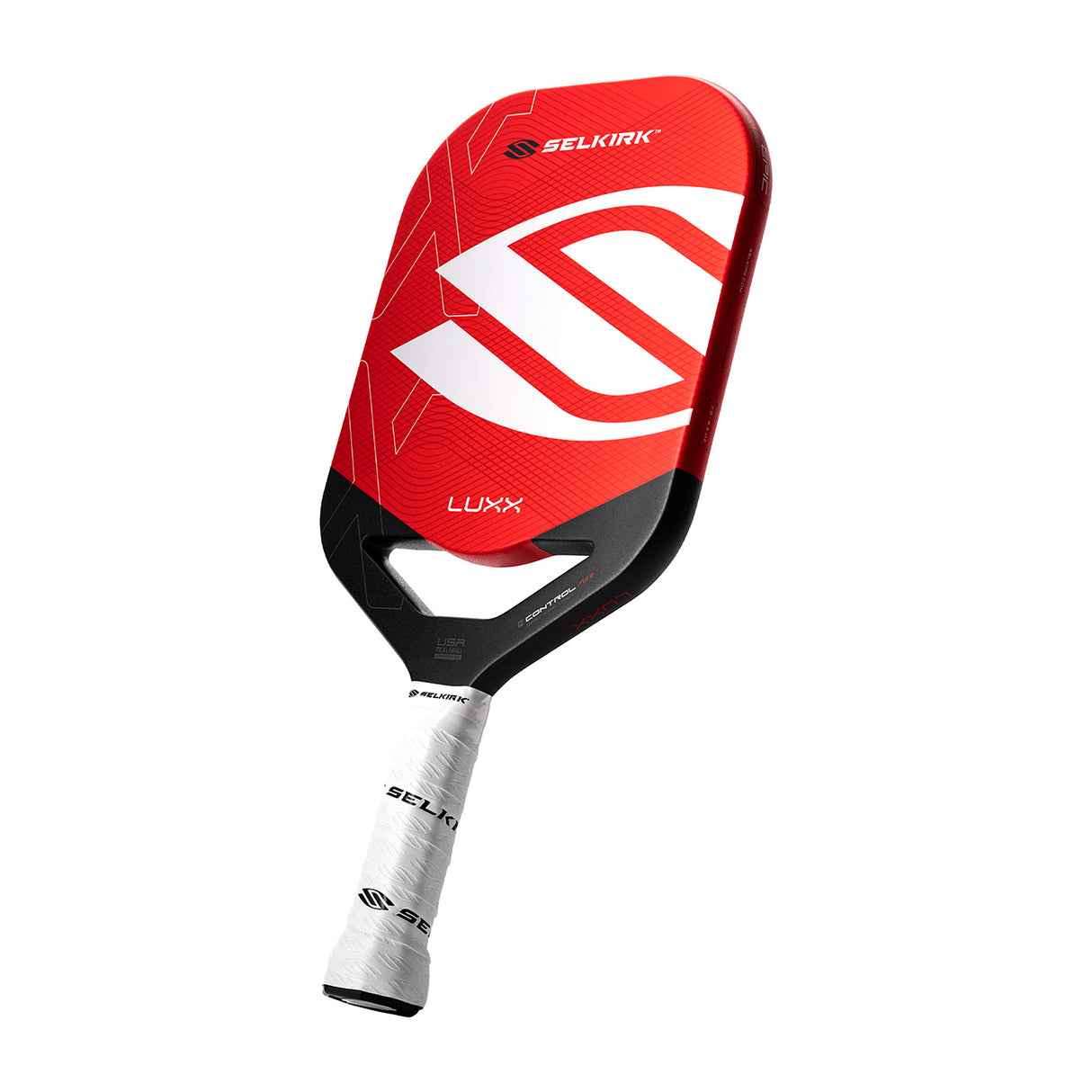 Selkirk Luxx Control Air Infinigrit Epic Pickleball Paddle Red Angle