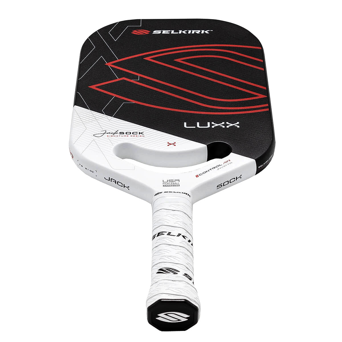 Selkirk Luxx Control Air Invikta Jack Sock Signature Pickleball Paddle - Bottom View