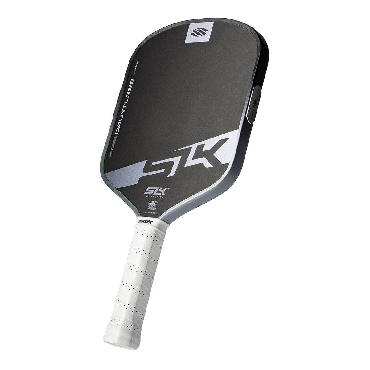 Selkirk SLK Dauntless PureFoam 16mm Widebody Pickleball Paddle Storm Gray Angle