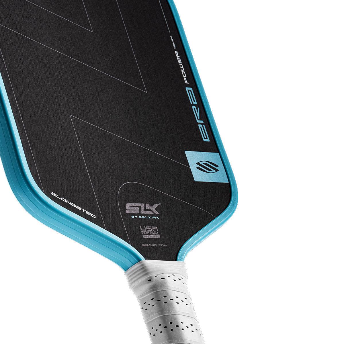 Selkirk SLK ERA Power Elongated 16mm Pickleball Paddle Blue Up Close