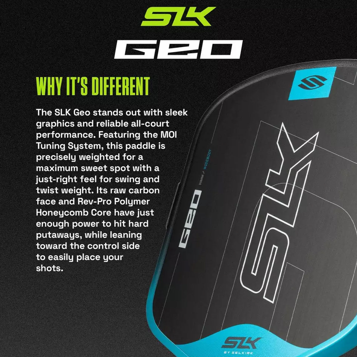 Selkirk SLK Geo 14mm Widebody Pickleball Paddle