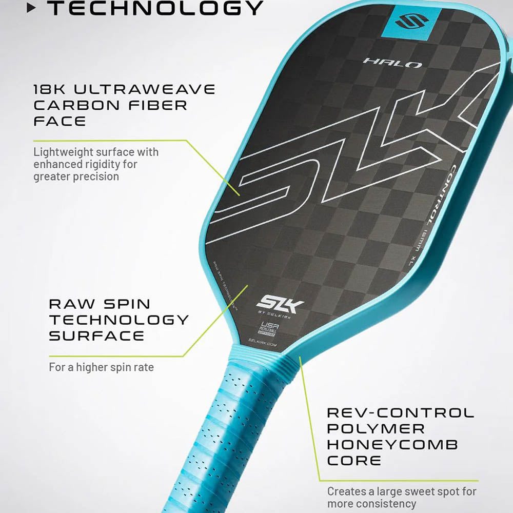 Selkirk SLK Halo Control XL Pickleball Paddle Specs