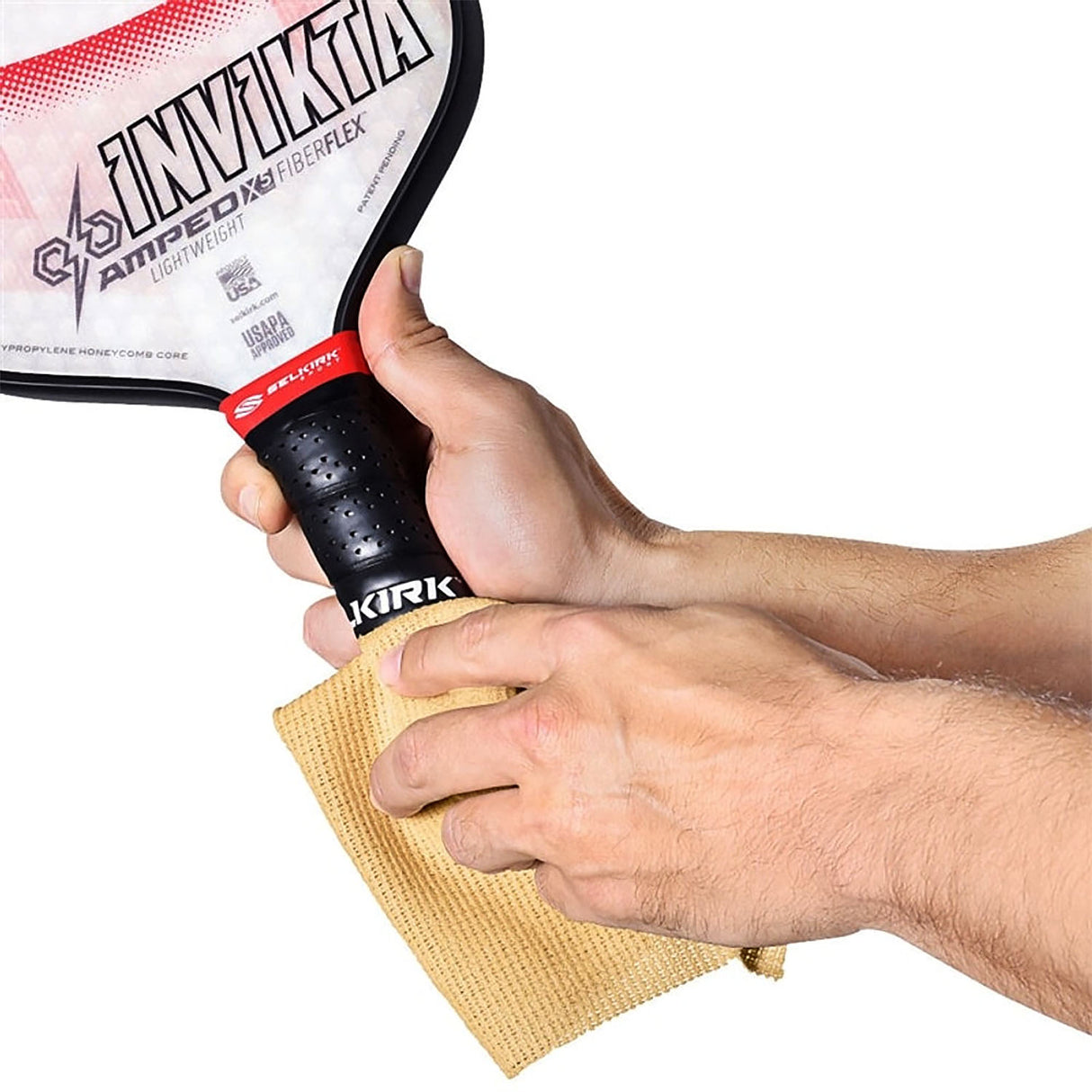 Selkirk Sport Tacky Grip Pickleball Towel Applied