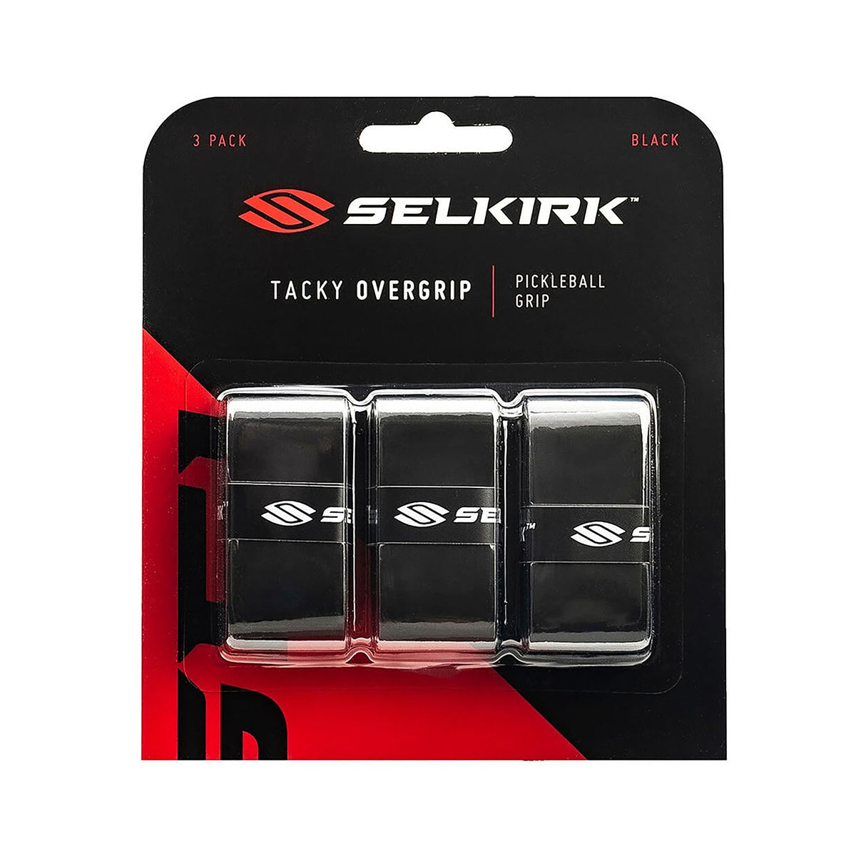 Selkirk Sport Tacky Pickleball Overgrip - 3 Pack Black