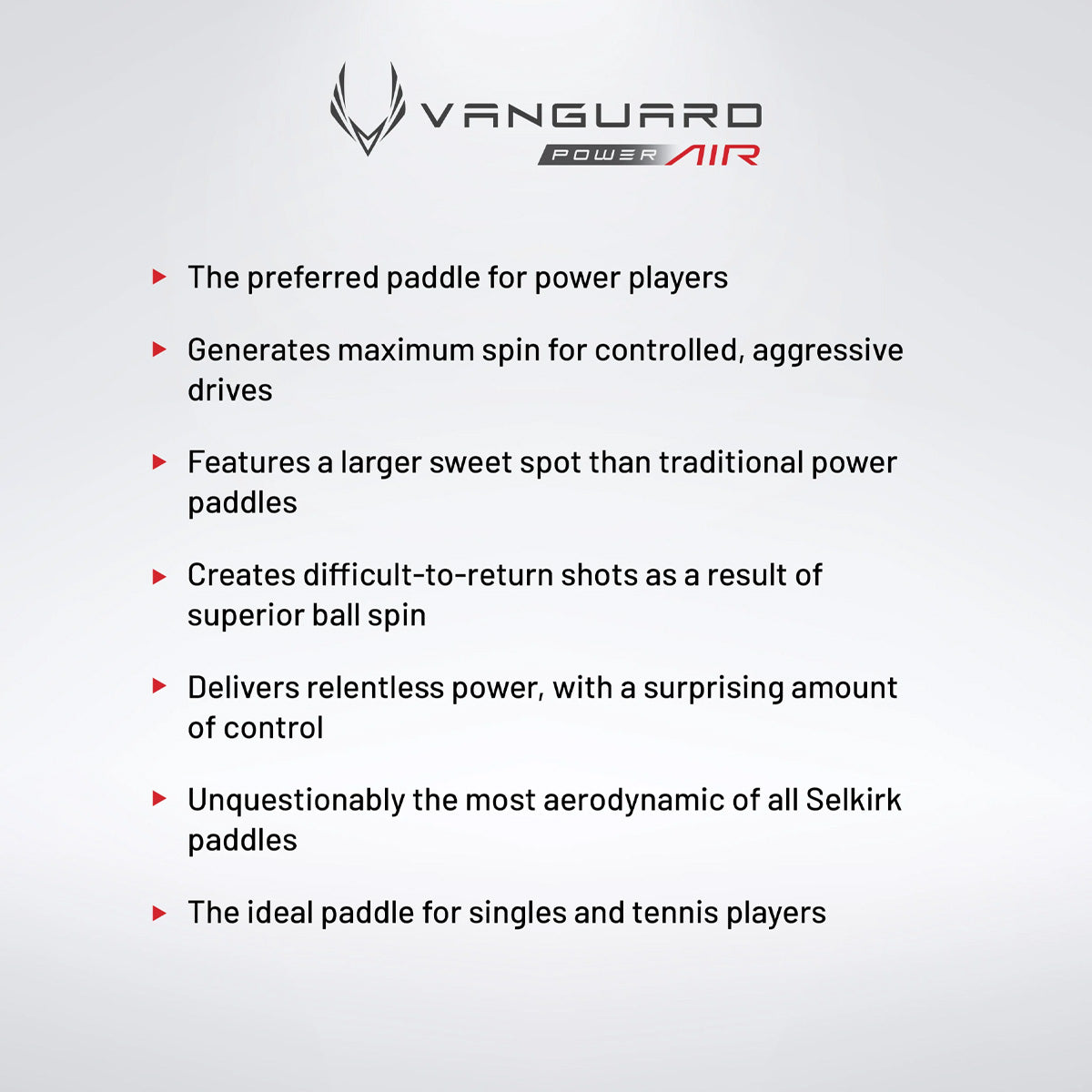 Selkirk Vanguard Power Air Invikta Pickleball Paddle Information