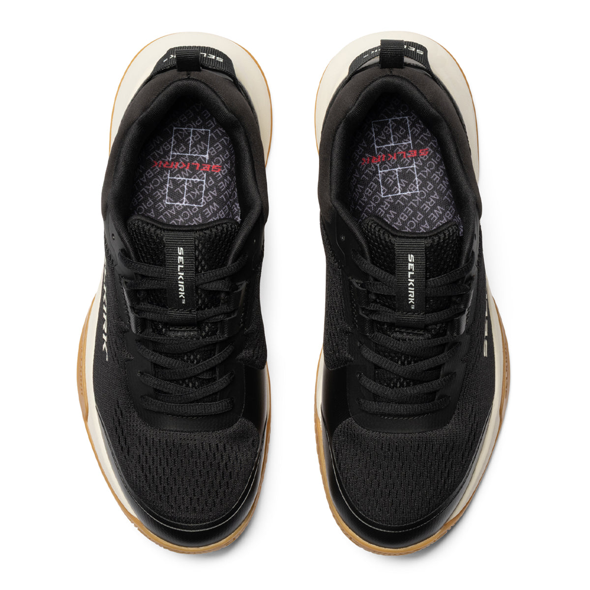 Selkirk CourtStrike 2.0 Women's Pickleball Shoe Black Sand Gum Laces