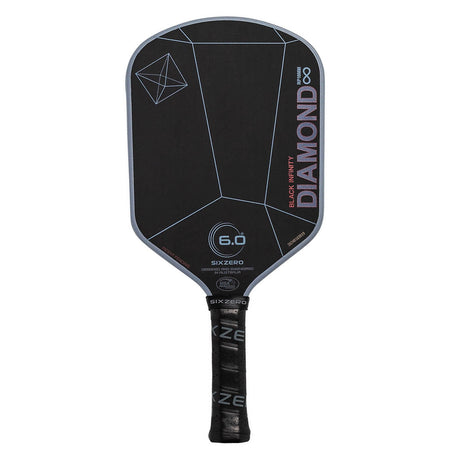 Six Zero Infinity Edgeless Black Diamond Power Pickleball Paddle - Front