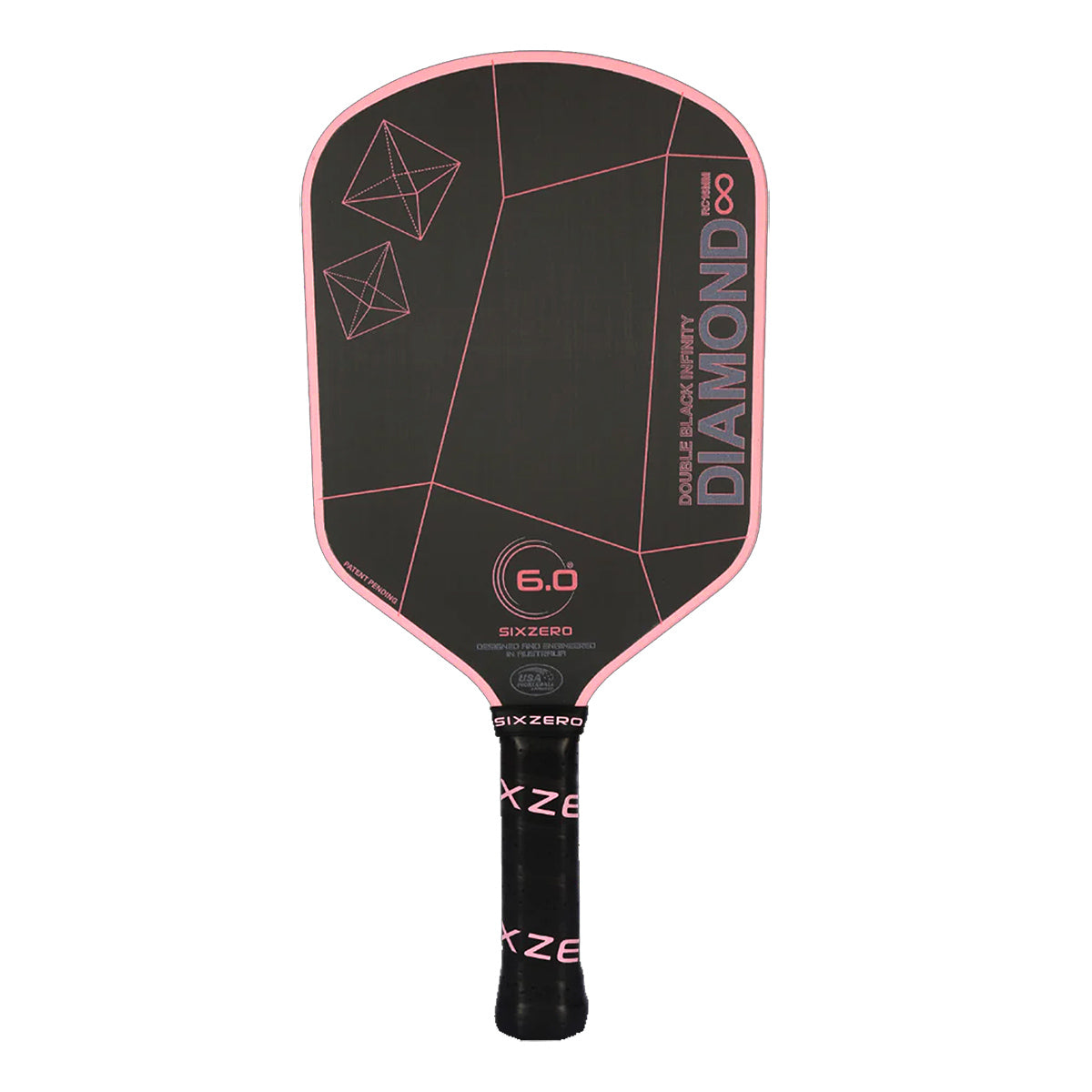 Six Zero Infinity Edgeless Double Black Diamond Control Pickleball Paddle