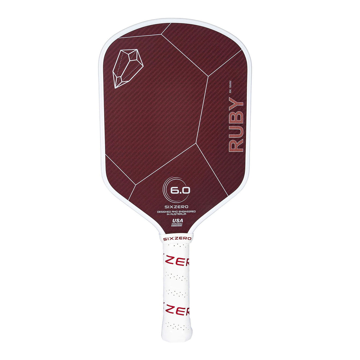 Six Zero Ruby 14mm Pickleball Paddle