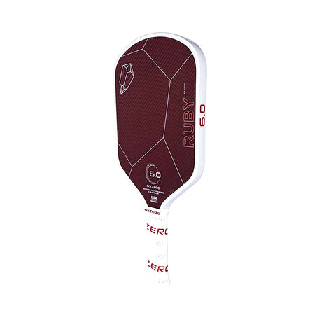 Six Zero Ruby 16mm Pickleball Paddle - Angle View