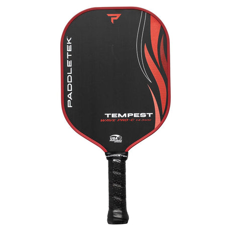 Tempest Wave Pro-C 14.3mm Pickleball Paddle Wildfire Paddletek