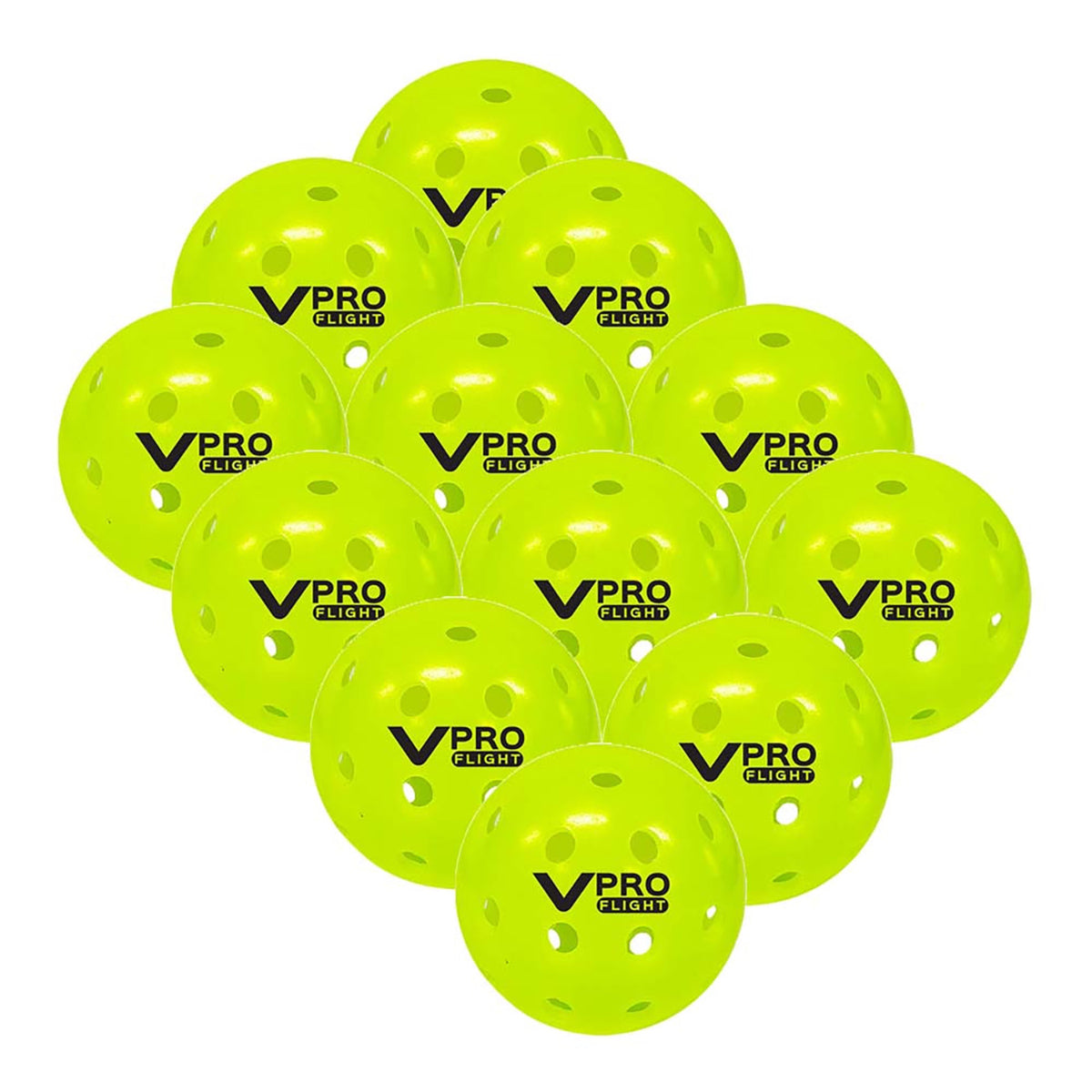 Vulcan VPRO Flight Outdoor Pickleball Balls 12 Pack