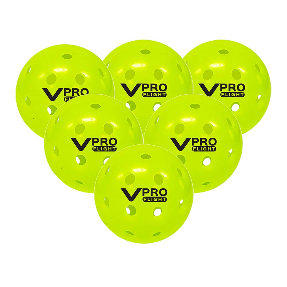 Vulcan VPRO Flight Outdoor Pickleball Balls 6 Pack