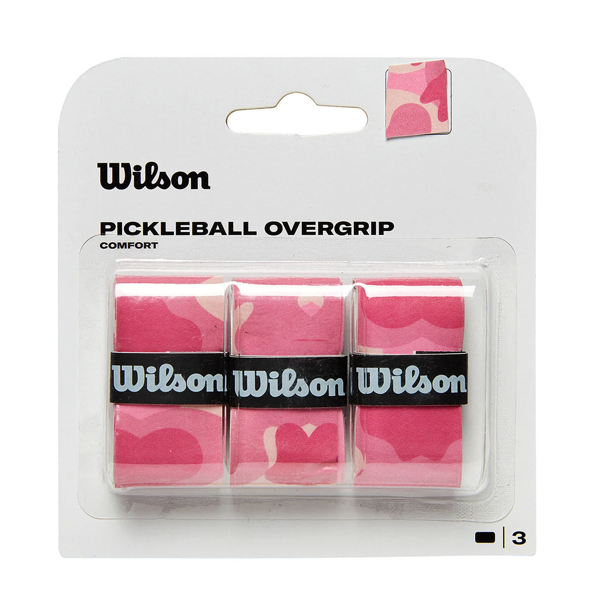 Wilson Comfort Pickleball Overgrip Infrared Pink Camo