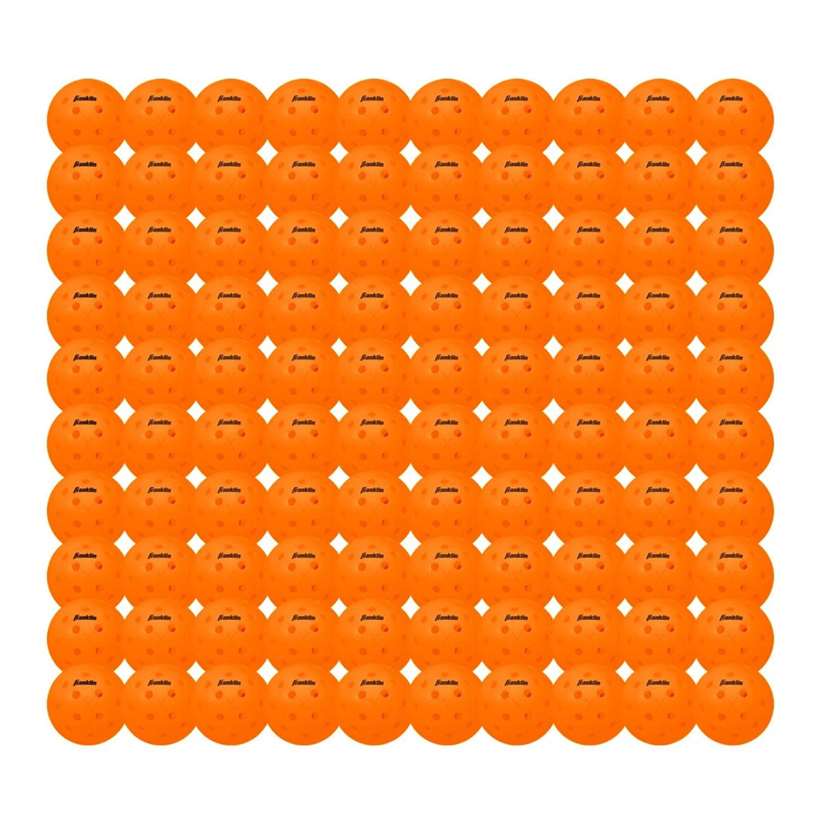 Franklin X-40 Performance Outdoor Pickleballs Lava 100 Pack