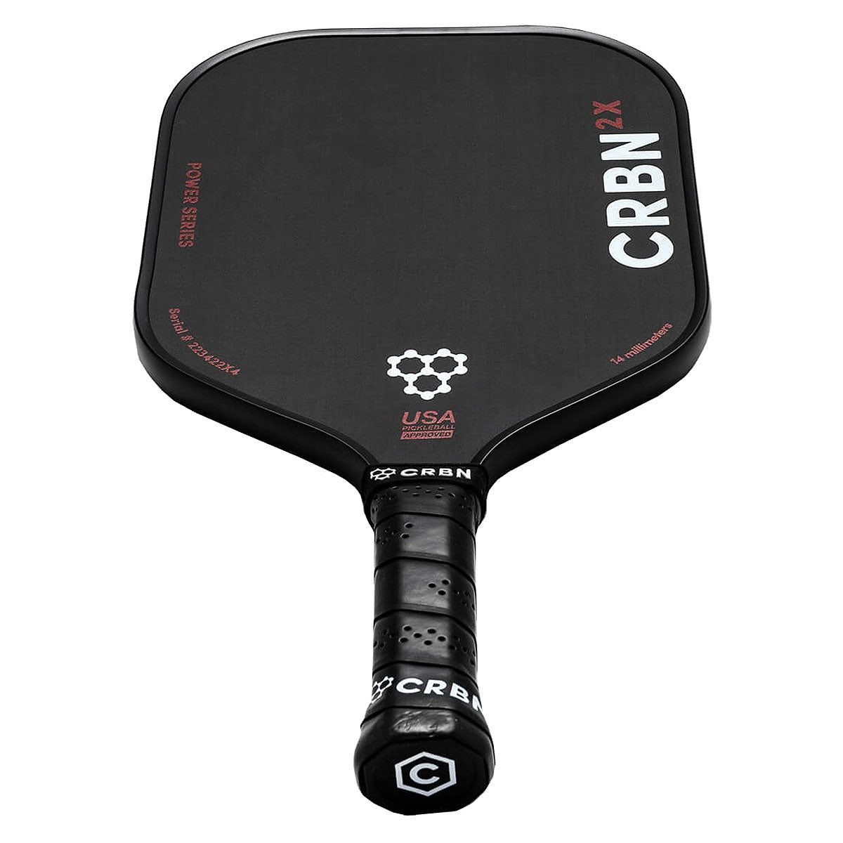 CRBN 2X Power Series Square Pickleball Paddle Grip and Face