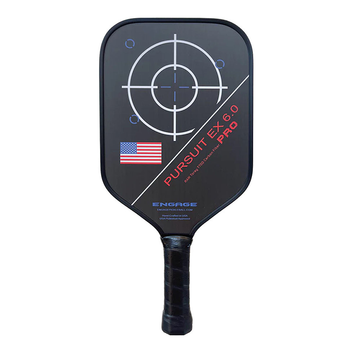 Engage Pursuit Pro EX 6.0 Pickleball Paddle Red, White, Blue