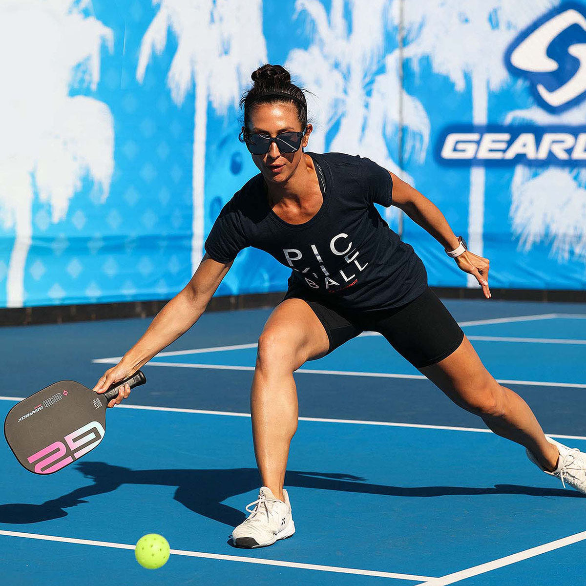 Gearbox G2 Quad Pickleball Paddle Action shot