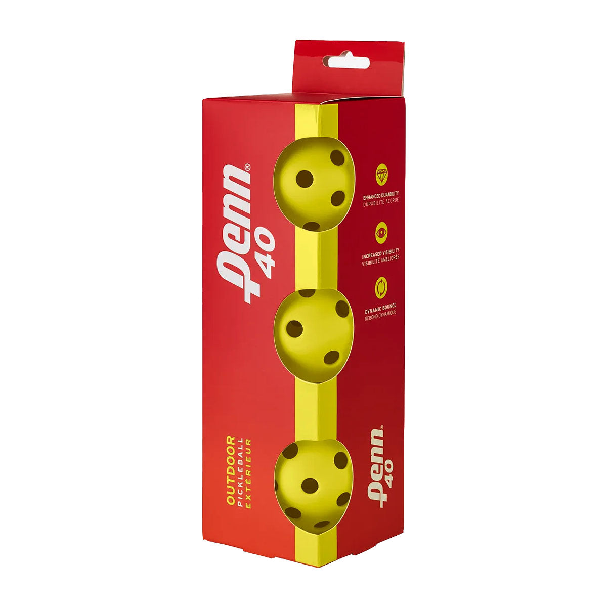 Penn 40 Outdoor Pickleballs 3 Pack