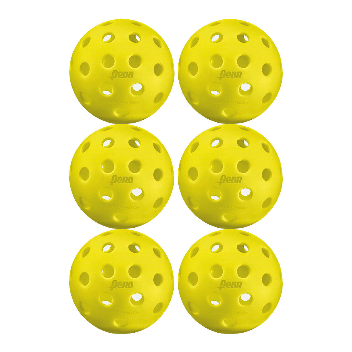 Penn 40 Neon Outdoor Pickleball 6 Pack