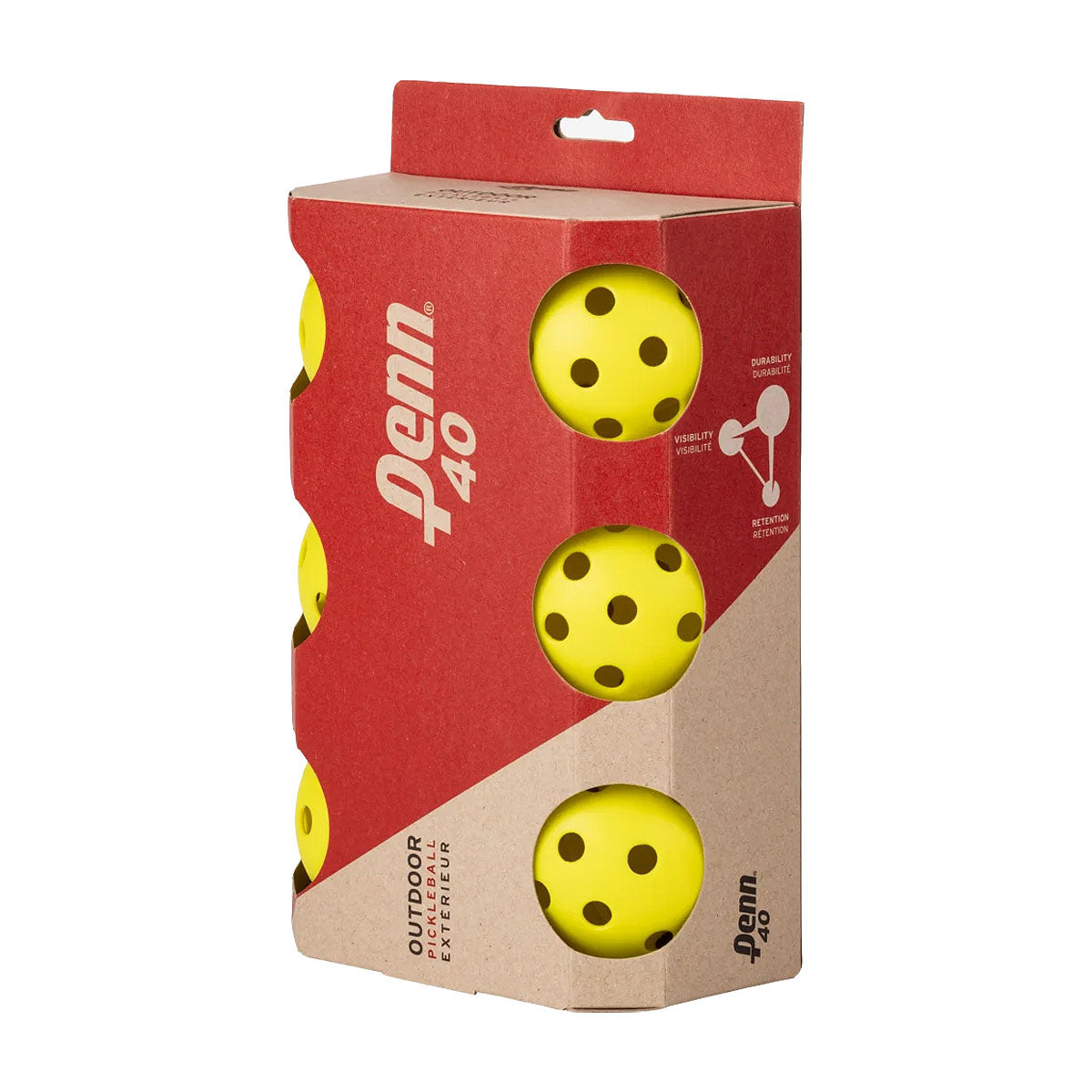 Penn 40 Outdoor Pickleballs 6 Pack