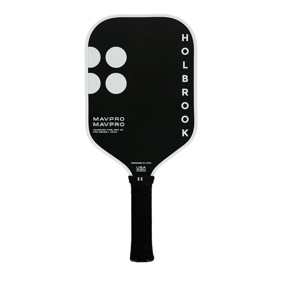 Holbrook Mav Pro 2.0 Pickleball Paddle - Black & White