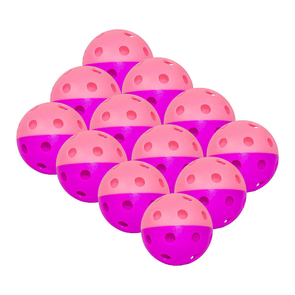 GAMMA Two-Tone Indoor Training Pickleballs 12 Pack