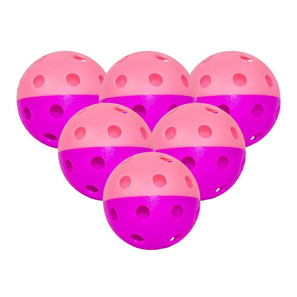 GAMMA Two-Tone Indoor Training Pickleballs 6 Pack