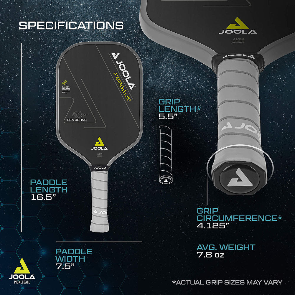 JOOLA Ben Johns Perseus CFS 14 Pickleball Paddle Specs