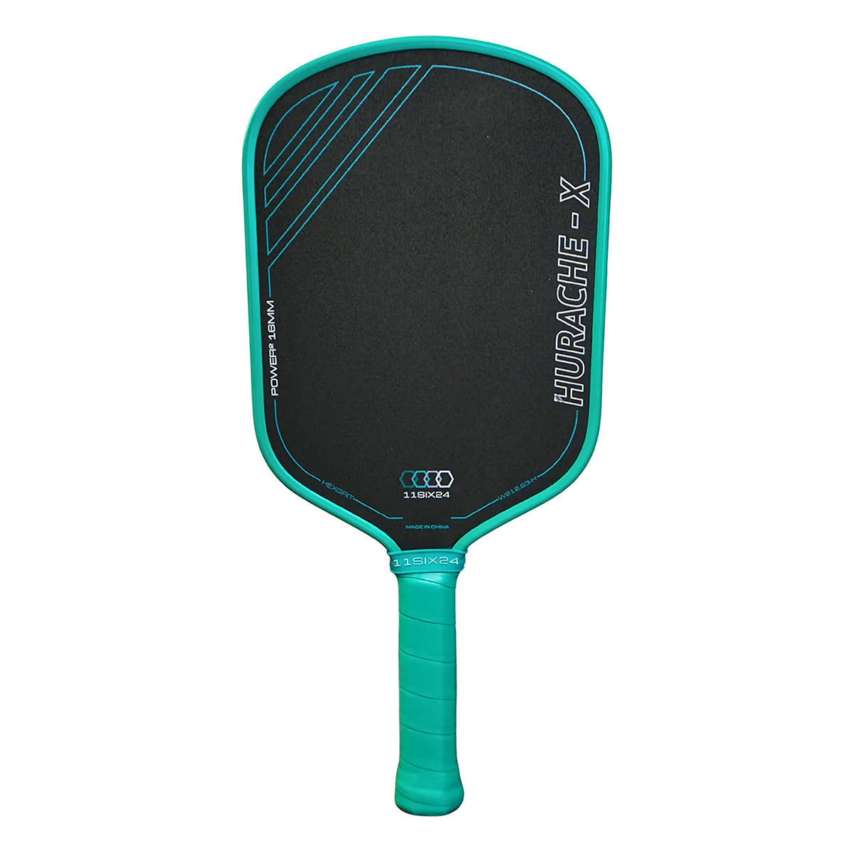 11SIX24 Hurache-X Power 2 Elongated Pickleball Paddle Teal