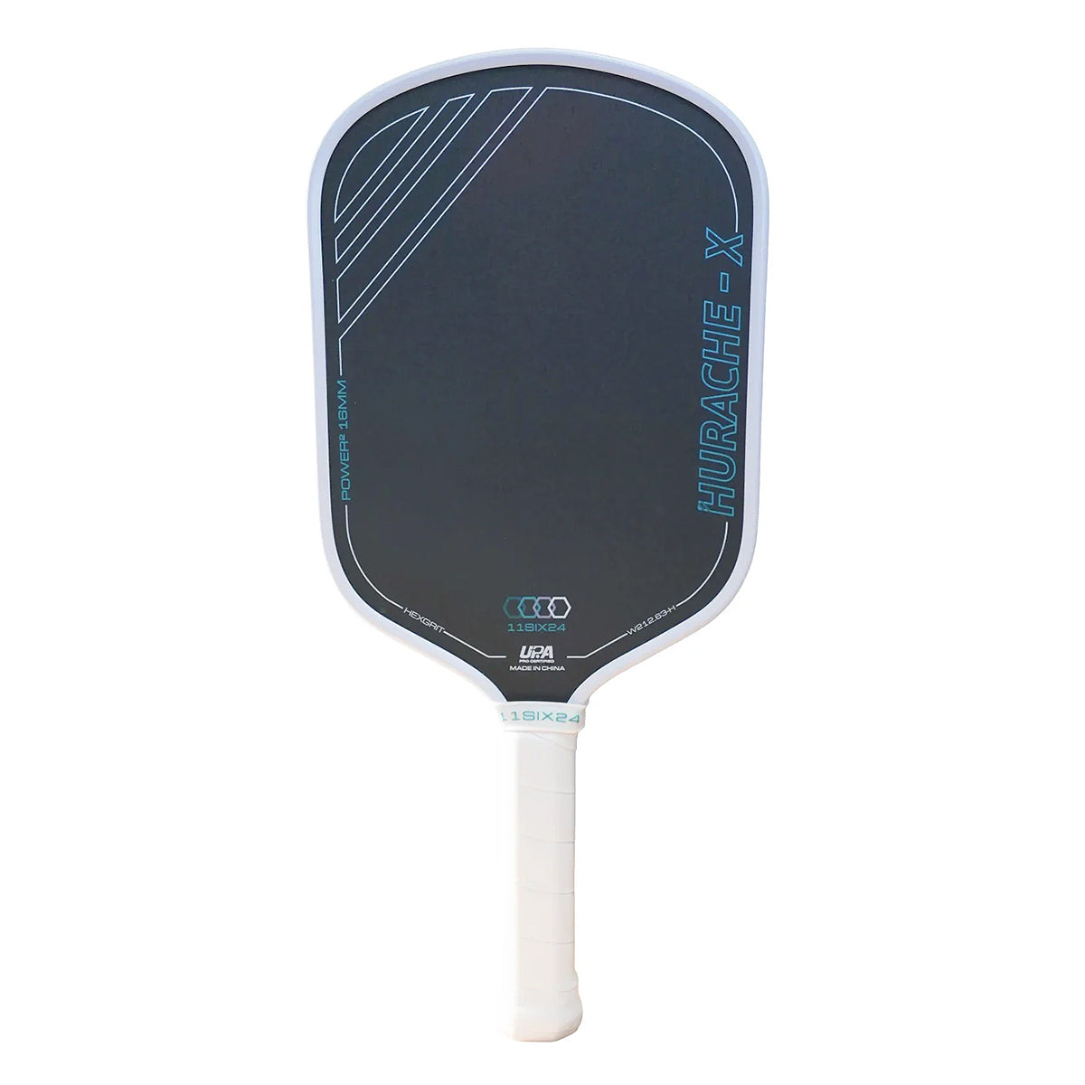 11SIX24 Hurache-X Power 2 Elongated Pickleball Paddle White