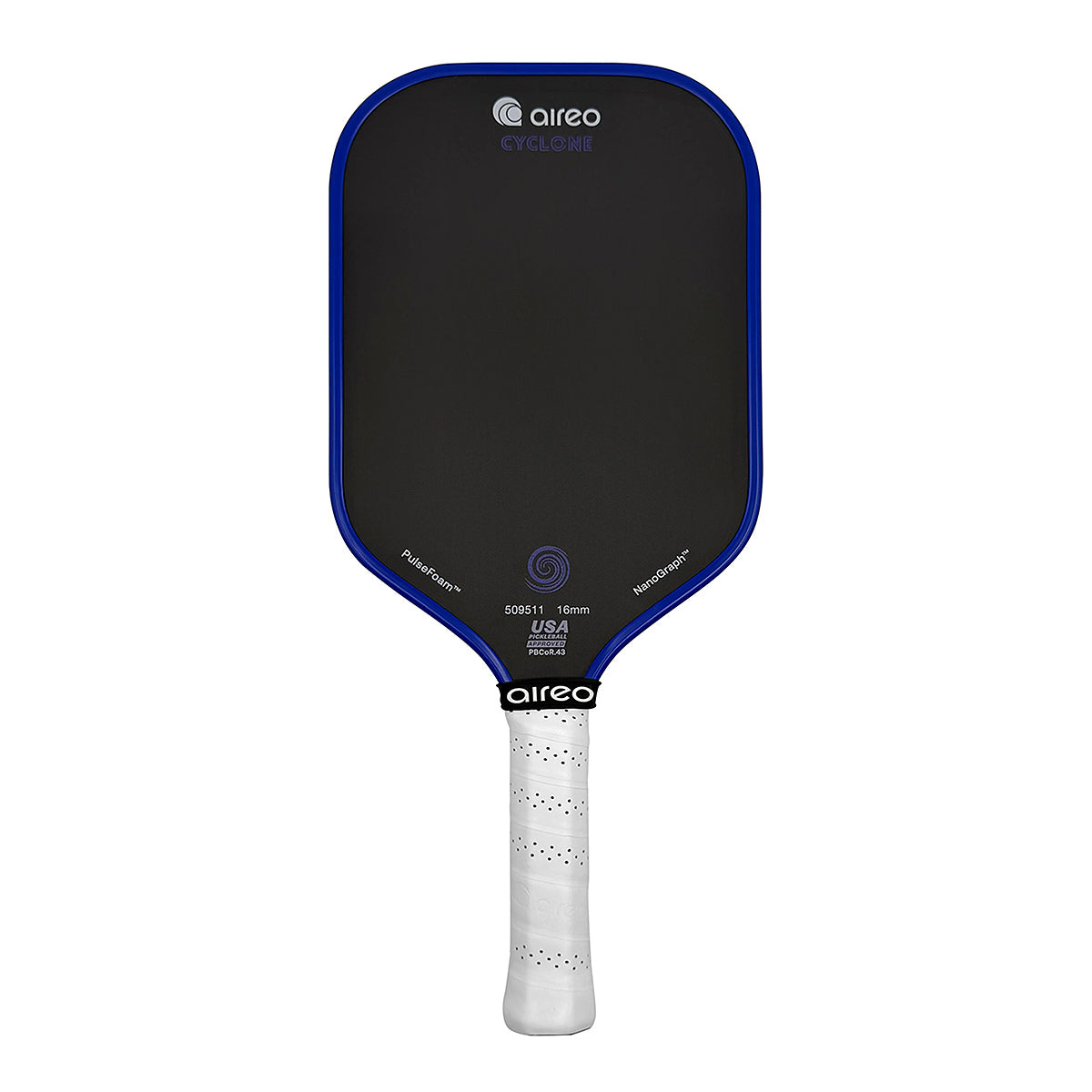 Aireo Cyclone Elongated 16mm Pickleball Paddle Blue