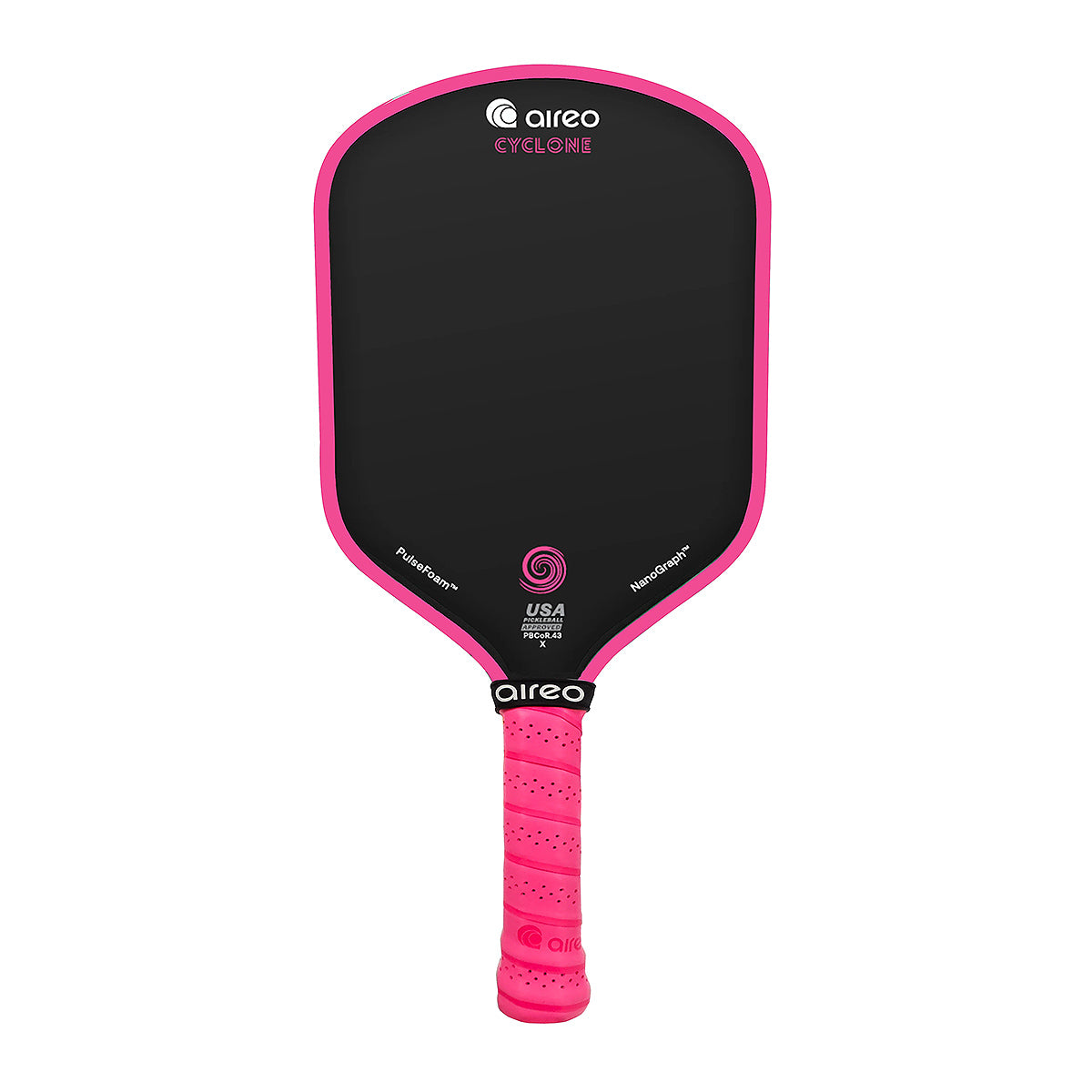 Aireo Cyclone Hybrid 16mm Pickleball Paddle Hot Pink